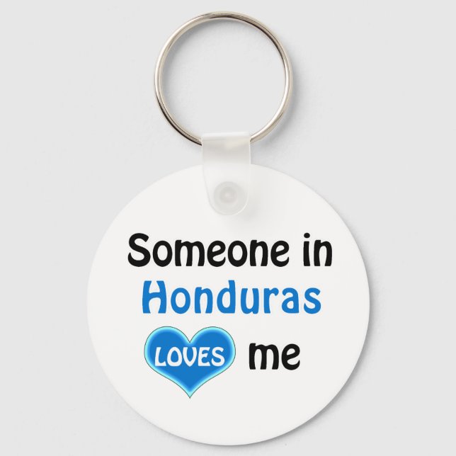 Porte-clés Quelqu'un au Honduras m'aime (Recto)