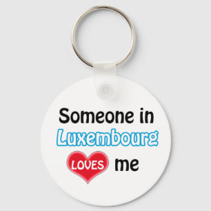 Porte-clés Quelqu'un au Luxembourg m'aime