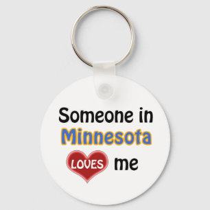 Porte-clés Quelqu'un au Minnesota m'aime
