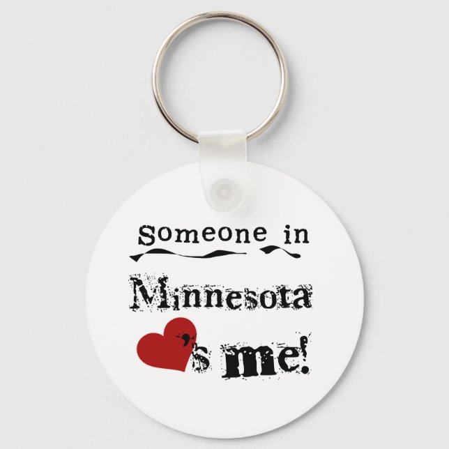 Porte-clés Quelqu'Un Au Minnesota M'Aime (Recto)