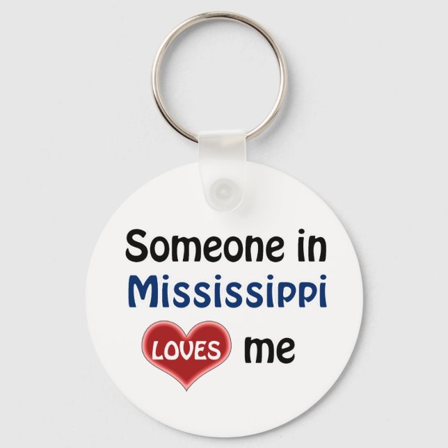 Porte-clés Quelqu'un au Mississippi m'aime (Recto)
