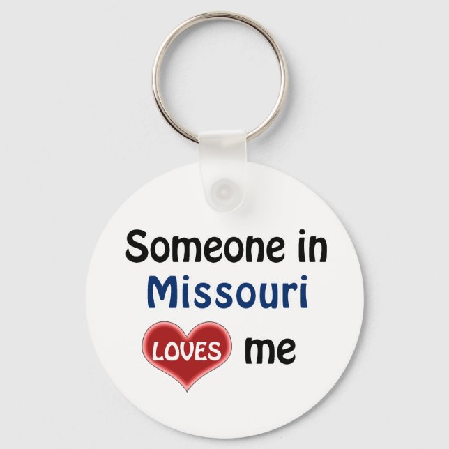 Porte-clés Quelqu'un au Missouri m'aime (Recto)