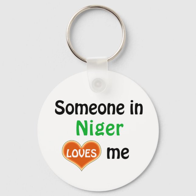 Porte-clés Quelqu'un au Niger m'aime (Recto)