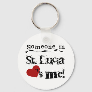 Porte-clés Quelqu'un au St Lucia m'aime