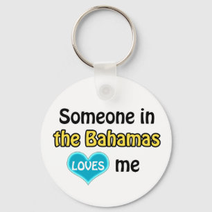 Porte-clés Quelqu'un aux Bahamas m'aime