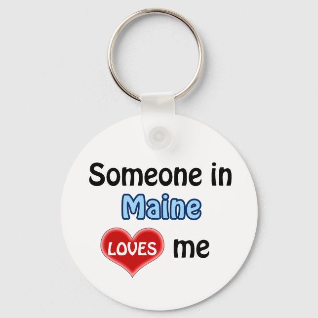 Porte-clés Quelqu'un dans le Maine m'aime (Recto)