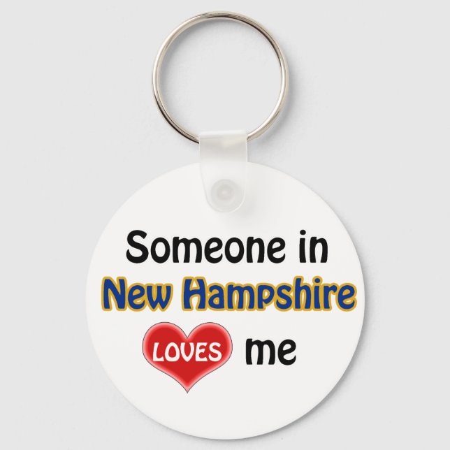 Porte-clés Quelqu'un dans le New Hampshire m'aime (Recto)