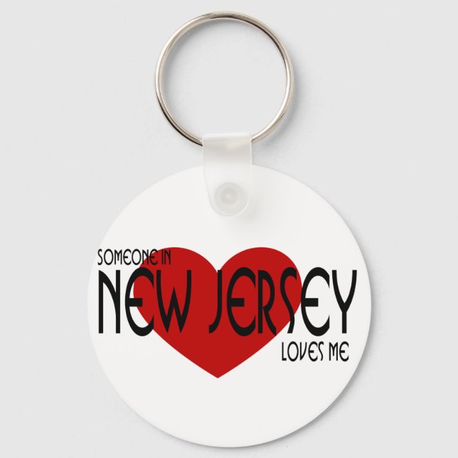 Porte-clés Quelqu'un dans le New Jersey m'aime (Recto)