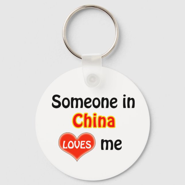 Porte-clés Quelqu'un en Chine m'aime (Recto)