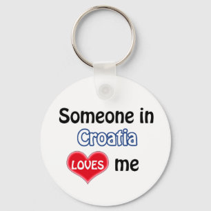 Porte-clés Quelqu'un en Croatie m'aime