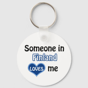 Porte-clés Quelqu'un en Finlande m'aime