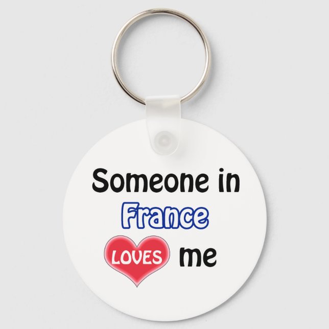 Porte-clés Quelqu'un en France m'aime (Recto)