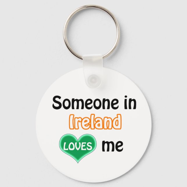 Porte-clés Quelqu'un en Irlande m'aime (Recto)