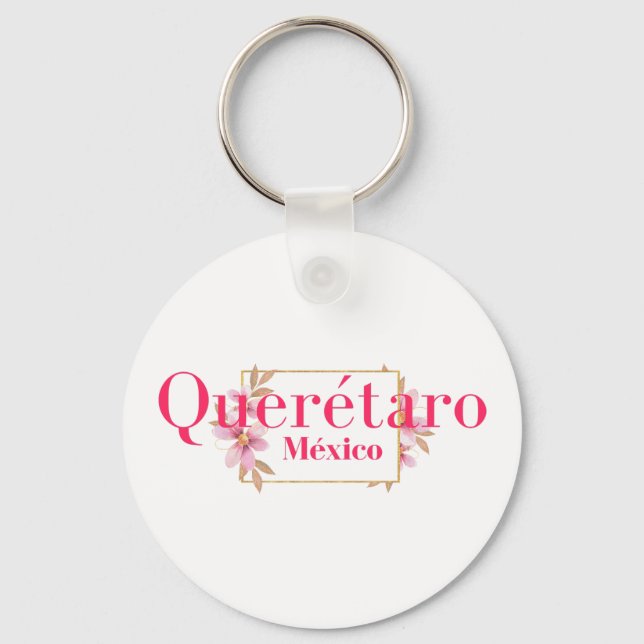 Porte-clés Queretaro Mexique Voyage Destination Bridesmaid (Recto)