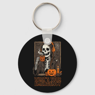 Porte-clés Qu'est-ce que l'urgence Halloween Squelette Dispat