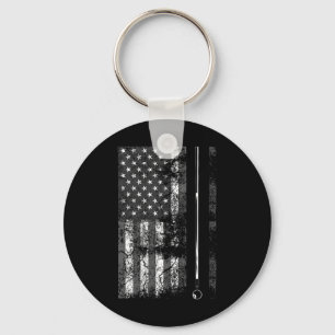 Porte-clés Queue de billard drapeau américain Mignon jeu de t