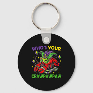 Porte-clés Qui est crawpawpaw écrevisse bouffon perles drôle