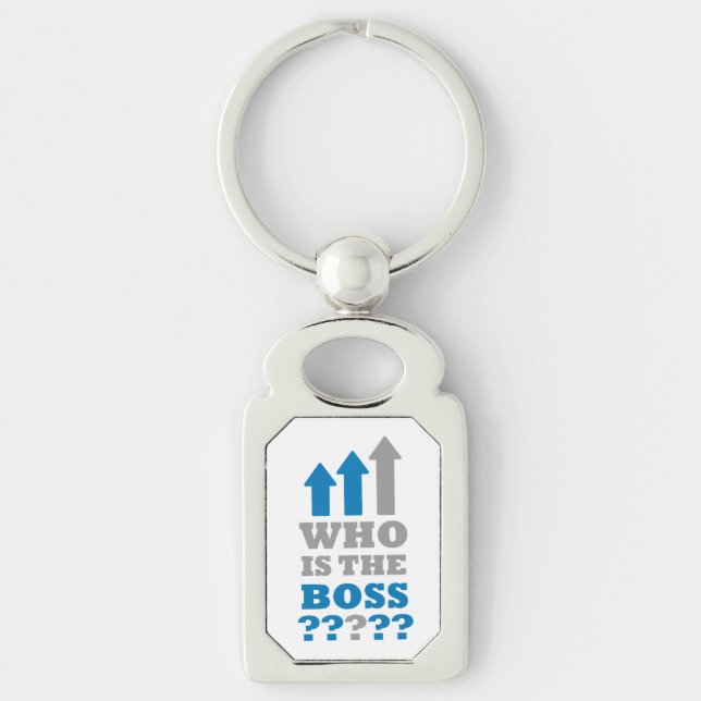 Porte-clés Qui est le patron ? (Devant)