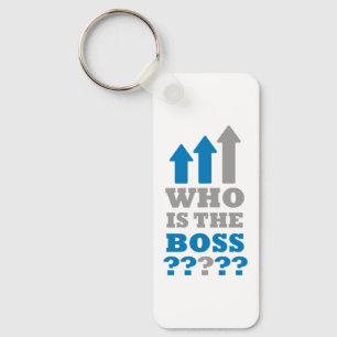 Porte-clés Qui est le patron ?