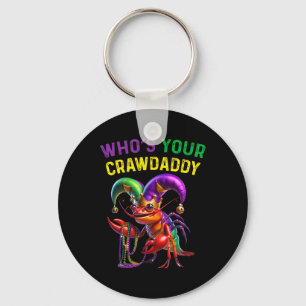 Porte-clés Qui est votre Crawdaddy écrevisse bouffon perles d