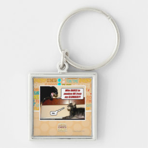 Porte-clés Qui ose me réveille ?