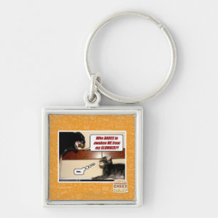 Porte-clés Qui ose me réveille ?