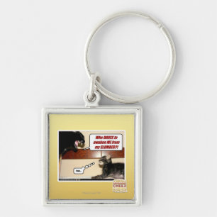 Porte-clés Qui ose me réveille ?