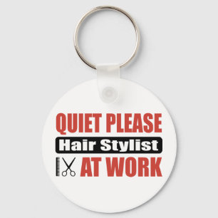 Porte-clés Quiet Please Hair Stylist At Work