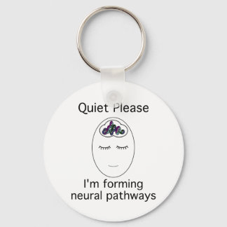 Porte-clés Quiet Please: I'm forming neural pathways