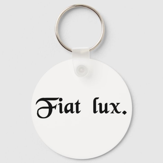 Porte-clés Qu'il y ait de la lumière. (Recto)