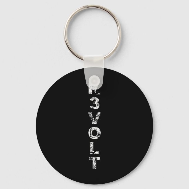 Porte-clés R3volt - Résister - Rantiwork  (Recto)