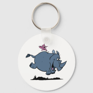 Porte-clés R est pour le rhinocéros