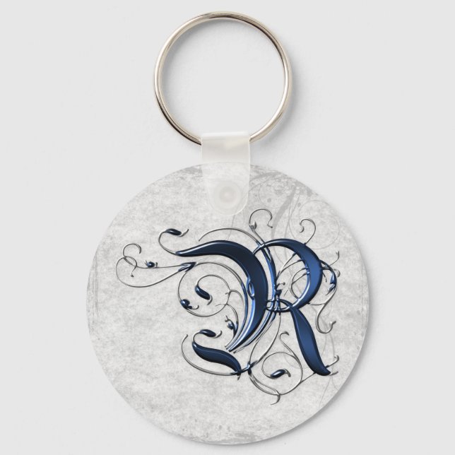 Porte-clés R initial vintage (Recto)