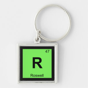Porte-clés R - Roswell Nouveau Mexique Chimie Tableau périodi