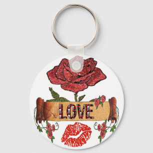 Porte-clés RAB Rockabilly Roses, Love & Lipstick