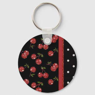 Porte-clés RAB Rockabilly Very Cherry Cherries Black