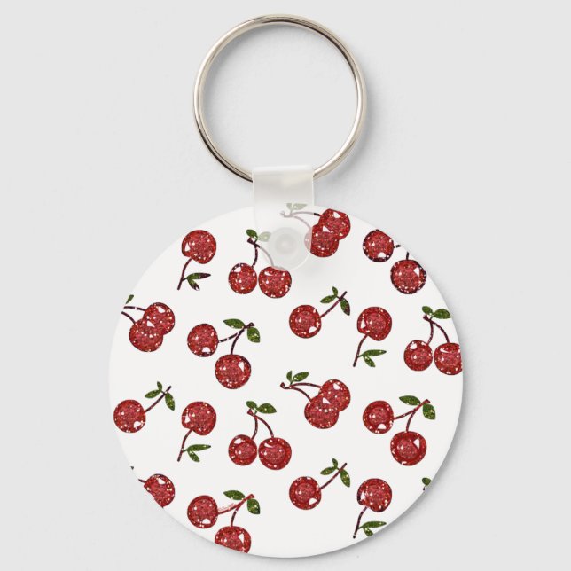 Porte-clés RAB Rockabilly Very Cherry Cherries On White (Recto)