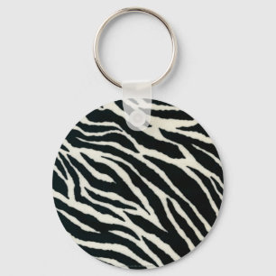 Porte-clés RAB Rockabilly Zebra Print Black & White