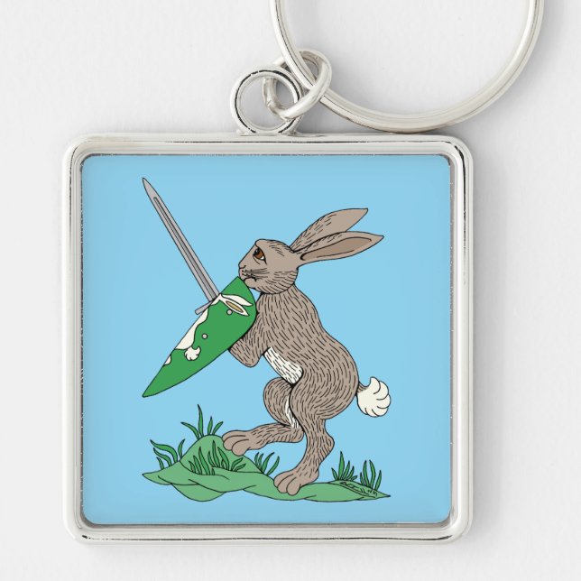 Porte-clés Rabbit de guerrier médiéval (Devant)