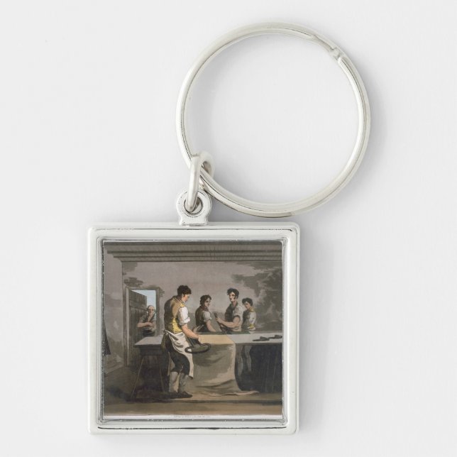 Porte-clés Raboteuses de tissu, "costume d'engrav de (Devant)
