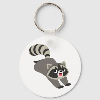Porte-clés Raccoon de caricature mignonne Prankish