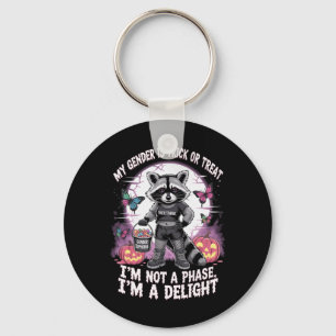 Porte-clés Raccoon Halloween non binaire Pronouns pas une pha