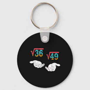 Porte-clés Racine Carrée 36 49 Mème 67 Glace au Lait qui Dégo