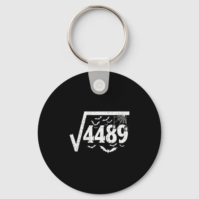 Porte-clés Racine carrée 4489 Drôle de mème Halloween 67 Math (Recto)