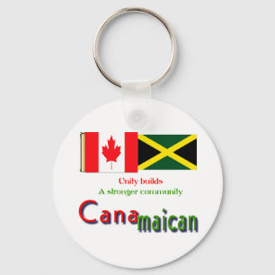 Porte-clés racines jamaïcaines-canadiennes