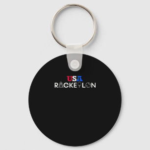 Porte-clés Racketlon Usa - Tennis de Table Badminton Squash T