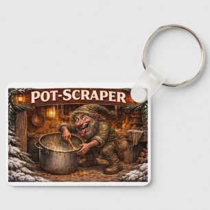 Porte-clés Racloir à casserole lutin de Noël islandais