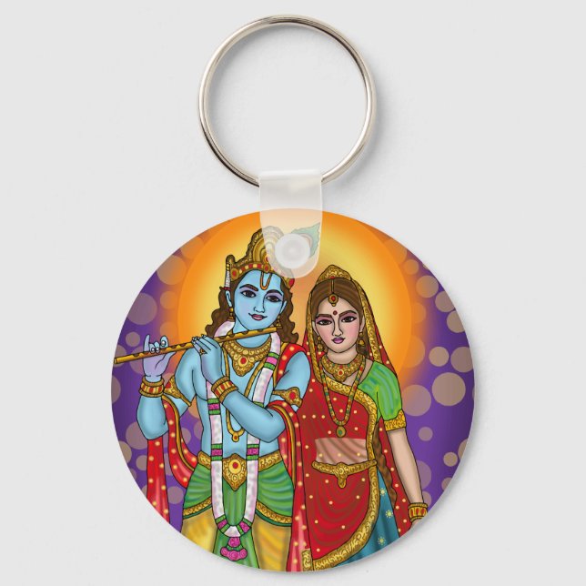 Porte-clés Radha Krishna (Recto)