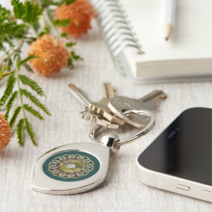 Porte-clés Radiant Mandala : Le bijou des éléments