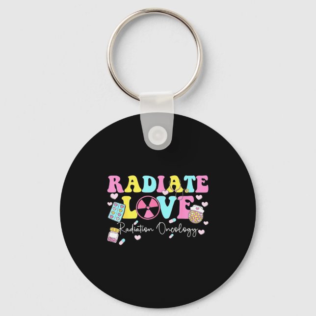 Porte-clés Radiate Love Radiation Oncology Valentine's Day Ra (Recto)